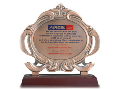 Service Excellence Award From Aircel